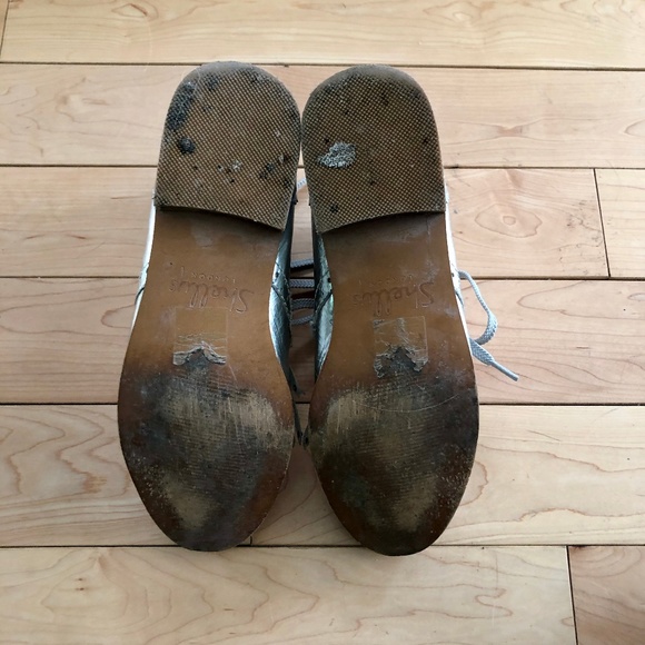 SHELLYS LONDON Silver Ankle Booties, size 7 - Picture 4 of 6